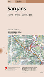 Swisstopo | 1155 Sargans - SAC-Shop