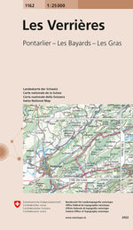 Swisstopo | 1162 Les Verrières - SAC-Shop