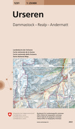Swisstopo | 1231 Urseren - SAC-Shop