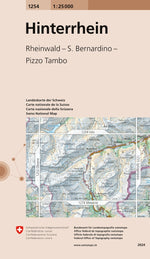 Swisstopo | 1254 Hinterrhein - SAC-Shop