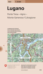Swisstopo | 1353 Lugano - SAC-Shop
