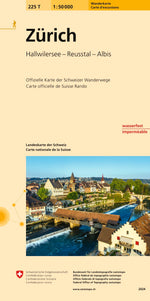 Swisstopo | 225T Zürich Wanderkarte - SAC-Shop