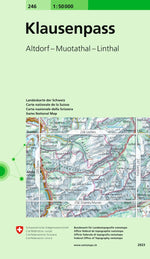 Swisstopo | 246 Klausenpass - SAC-Shop