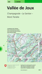 Swisstopo | 250 Vallée de Joux - SAC-Shop