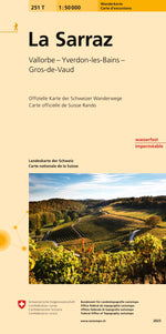 Swisstopo | 251T La Sarraz Wanderkarte - SAC-Shop