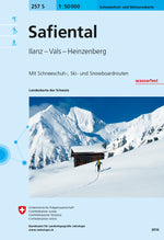 Swisstopo | 257S Safiental Schneesportkarte - SAC-Shop