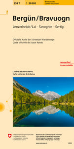 Swisstopo | 258T Bergün / Bravuogn Wanderkarte - SAC-Shop