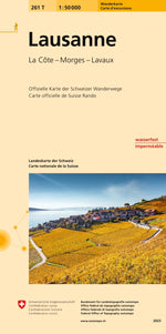 Swisstopo | 261T Lausanne Wanderkarte - SAC-Shop