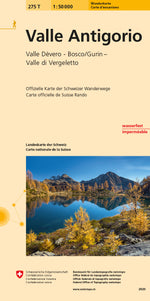 Swisstopo | 275T Valle Antigorio Wanderkarte - SAC-Shop