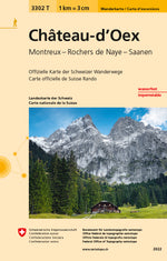 Swisstopo | 3302T Château-d'Oex Carte d'excursions - SAC-Shop