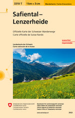 Swisstopo | 3310T Safiental - Lenzerheide Wanderkarte - SAC-Shop