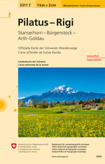 Swisstopo | 3311T Pilatus - Rigi Wanderkarte - SAC-Shop