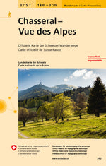 Swisstopo | 3315T Chasseral - Vue des Alpes Carte d'excursions - SAC-Shop