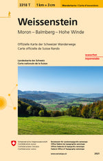 Swisstopo | 3318T Weissenstein Wanderkarte - SAC-Shop