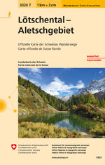 Swisstopo | 3324T Lötschental - Aletschgebiet Wanderkarte - SAC-Shop