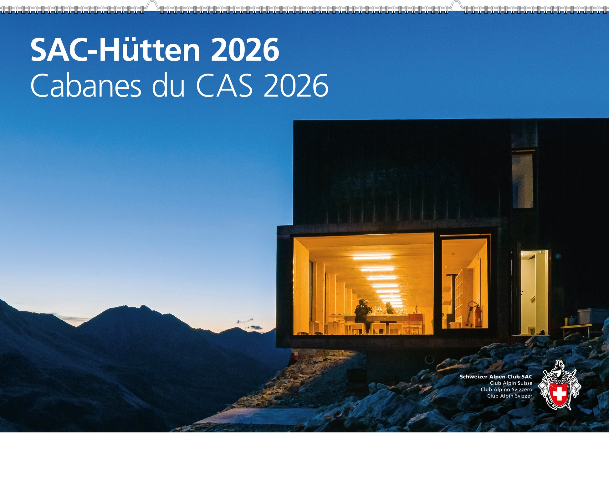 Marco Volken | SAC-Hütten – Kalender 2026 - SAC-Shop