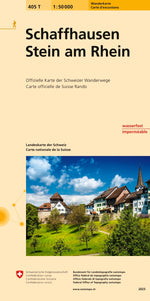 Swisstopo | 405T Schaffhausen - Stein am Rhein Wanderkarte - SAC-Shop