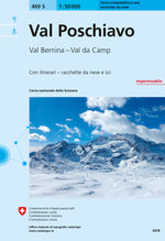 Swisstopo | 469S Val Poschiavo Schneesportkarte - SAC-Shop