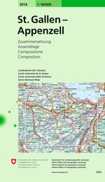 Swisstopo | 5014 St. Gallen - Appenzell - SAC-Shop