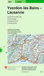 Swisstopo | 5020 Yverdon-les-Bains - Lausanne - SAC-Shop