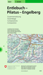 Swisstopo | 5023 Entlebuch - Pilatus - Engelberg - SAC-Shop