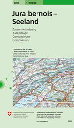 Swisstopo | 5026 Jura bernois - Seeland - SAC-Shop