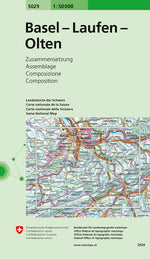 Swisstopo | 5029 Basel - Laufen - Olten - SAC-Shop