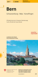 Swisstopo | 243T Bern Wanderkarte - SAC-Shop