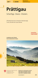 Swisstopo | 248T Prättigau Wanderkarte - SAC-Shop