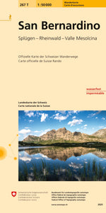 Swisstopo | 267T San Bernardino Wanderkarte - SAC-Shop