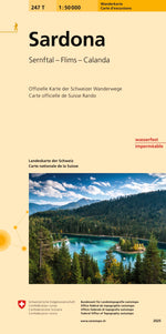 Swisstopo | 247T Sardona Wanderkarte - SAC-Shop