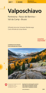 Swisstopo | 469T Valposchiavo Wanderkarte - SAC-Shop