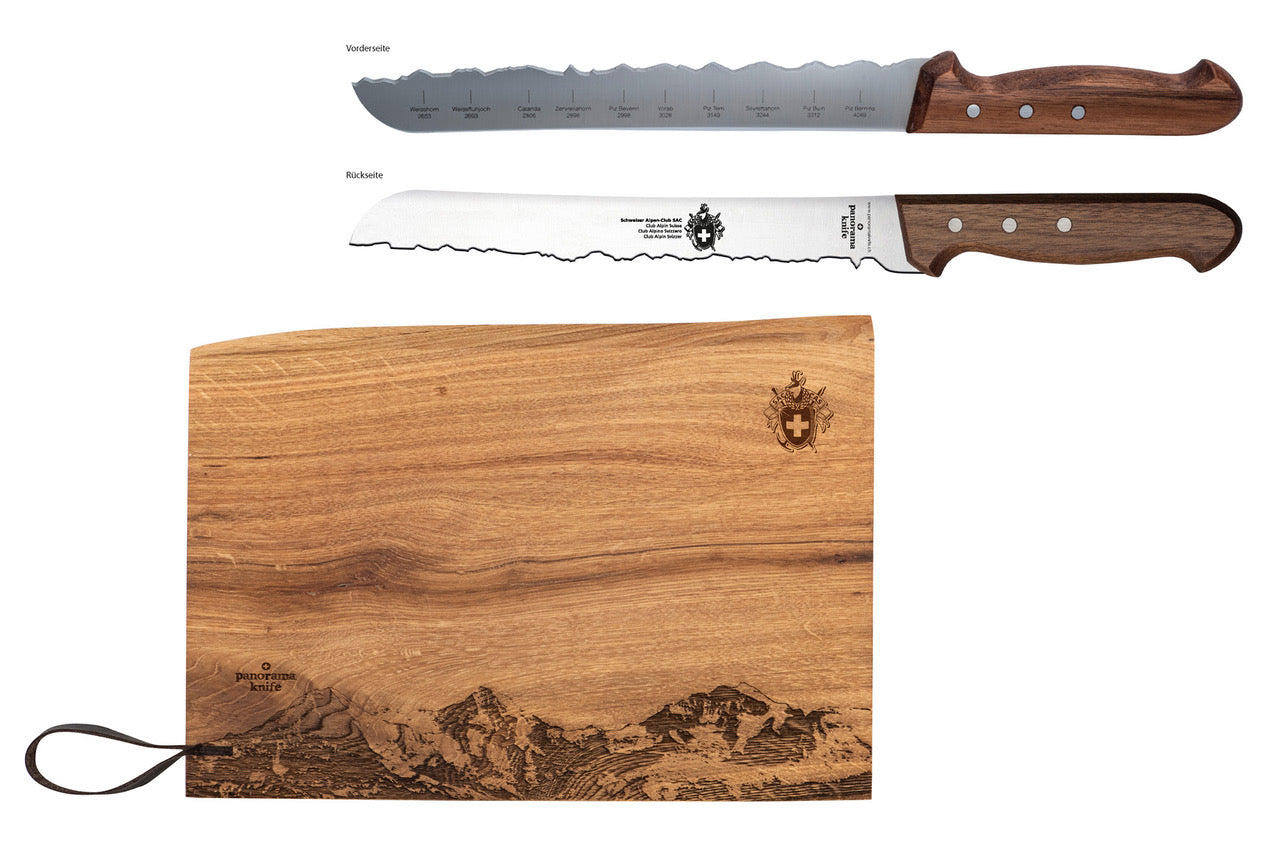 SAC Panorama-Set Holzschneidbrett & Messer - SAC-Shop