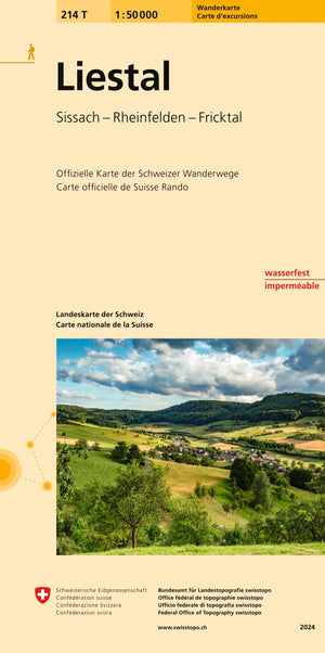 swisstopo | 214T Liestal Carte d'excursions