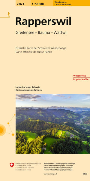 swisstopo | 226T Rapperswil Carte d'excursions