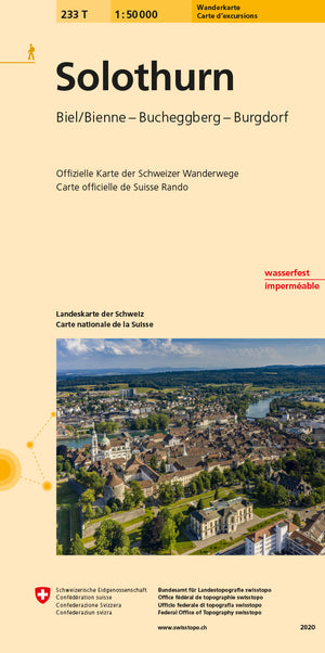 swisstopo | 233T Solothurn Carte d'excursions