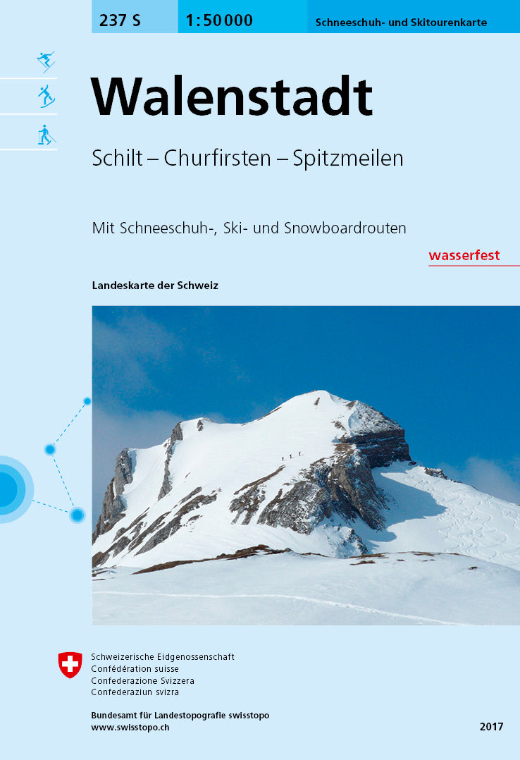 Swisstopo | 237S Walenstadt Schneesportkarte