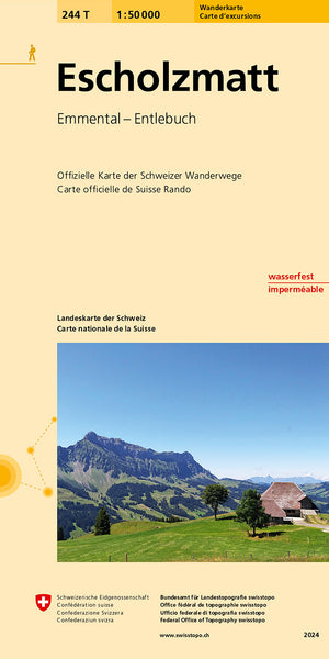 swisstopo | 244T Escholzmatt Carte d'excursions