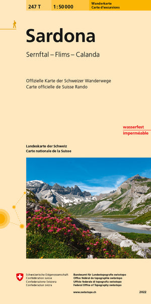 swisstopo | 247T Sardona Carte d'excursions