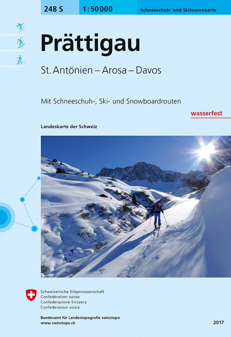 Swisstopo | 248S Prättigau Schneesportkarte