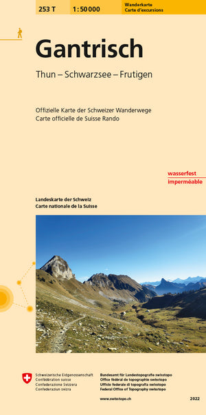 swisstopo | 253T Gantrisch Carte d'excursions