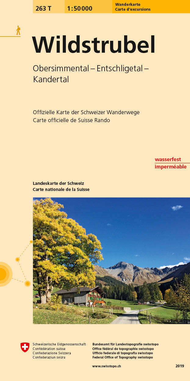 swisstopo | 263T Wildstrubel Carte d'excursions