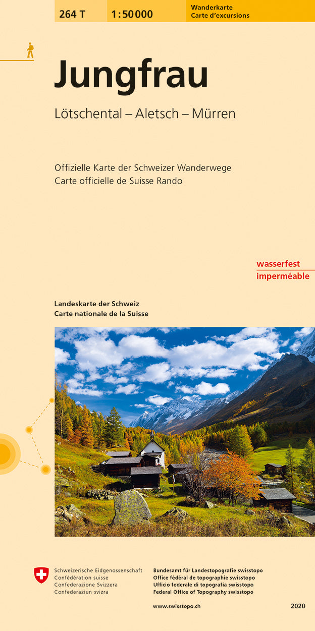 swisstopo | 264T Jungfrau Carte d'excursions