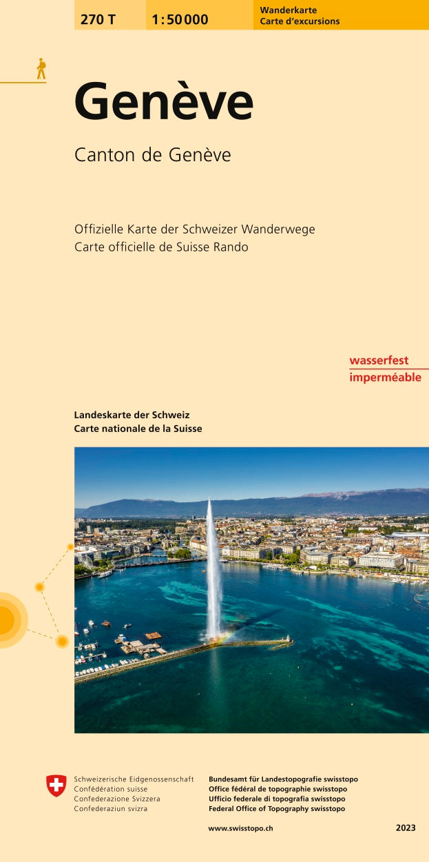 swisstopo | 270T Genève Carte d'excursions