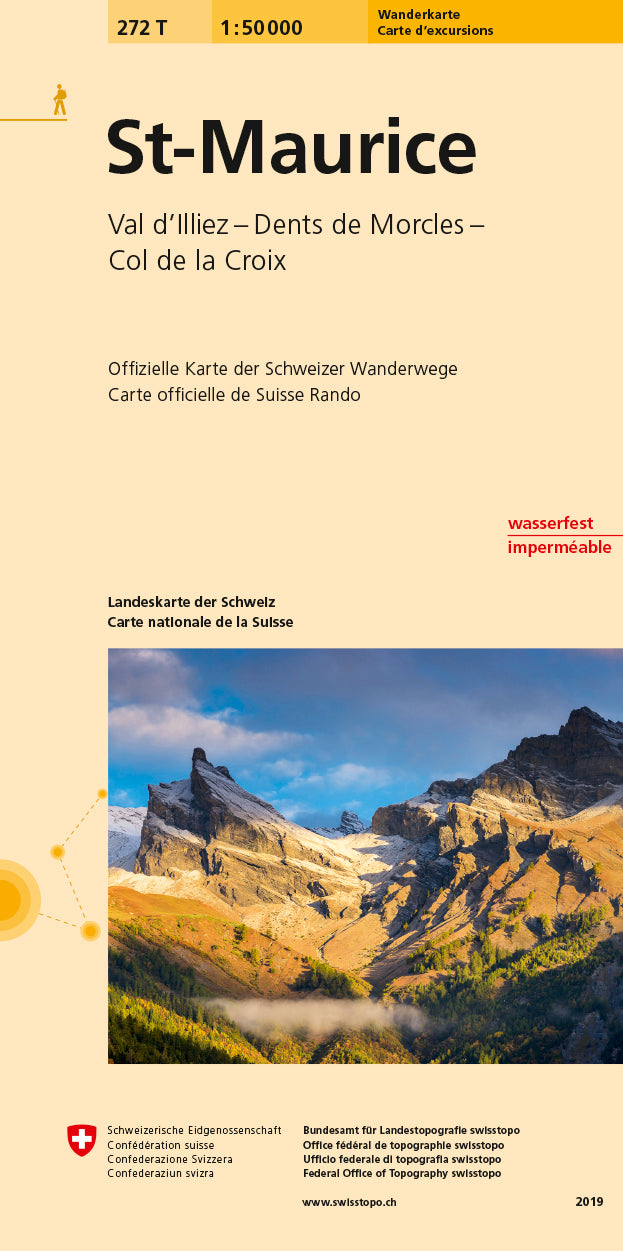 swisstopo | 272T St-Maurice Carte d'excursions