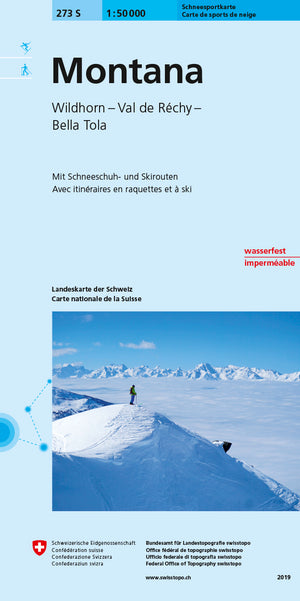 Swisstopo | 273S Montana Schneesportkarte