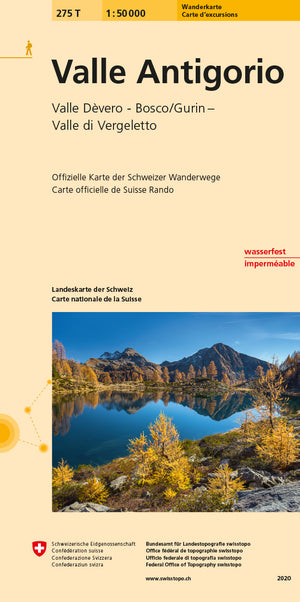 swisstopo | 275T Valle Antigorio Carte d'excursions