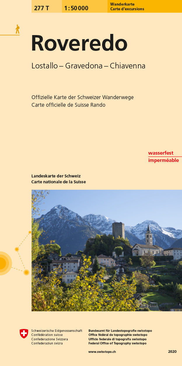 swisstopo | 277T Roveredo Carte d'excursions