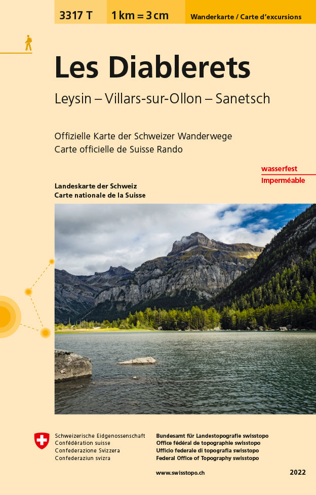 swisstopo | 3317T Les Diablerets Carte d'excursions