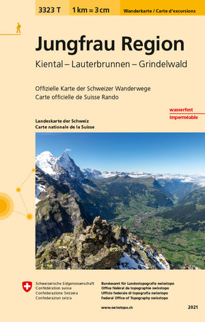 swisstopo | 3323T Jungfrau Region Carte d'excursions